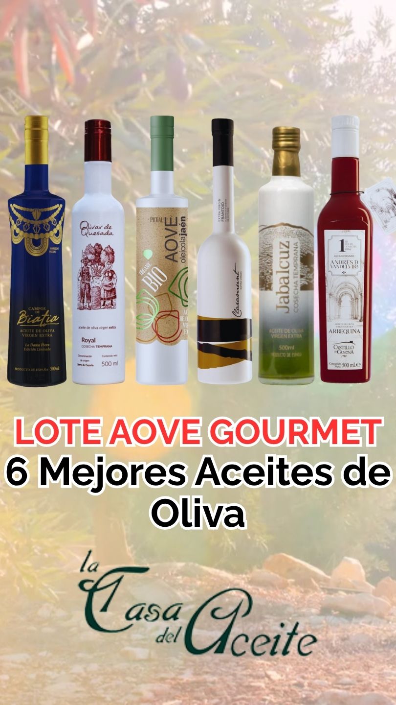 Lote AOVE Gourmet 6 Mejores Aceites de Oliva - LA CASA DEL ACEITE - 1