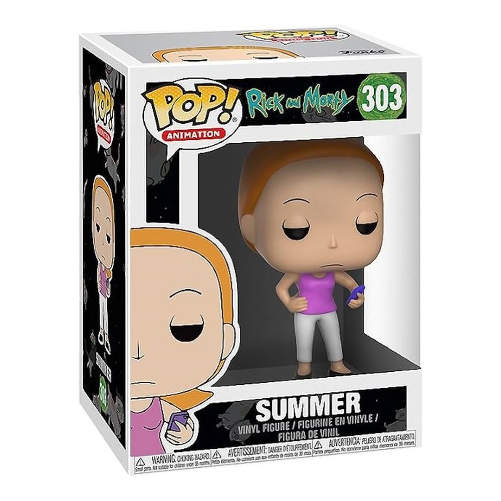 FUNKO POP! RICK & MORTY - SUMMER, 22960, Nº 303, TIENDA CON LICENCIA OFICIAL, FIGURA, JUGUETE, CABEZÓN, VINILO, MUÑECO, SERIE, TELEVISIÓN, DIBUJOS, ADULTSWIM - 1