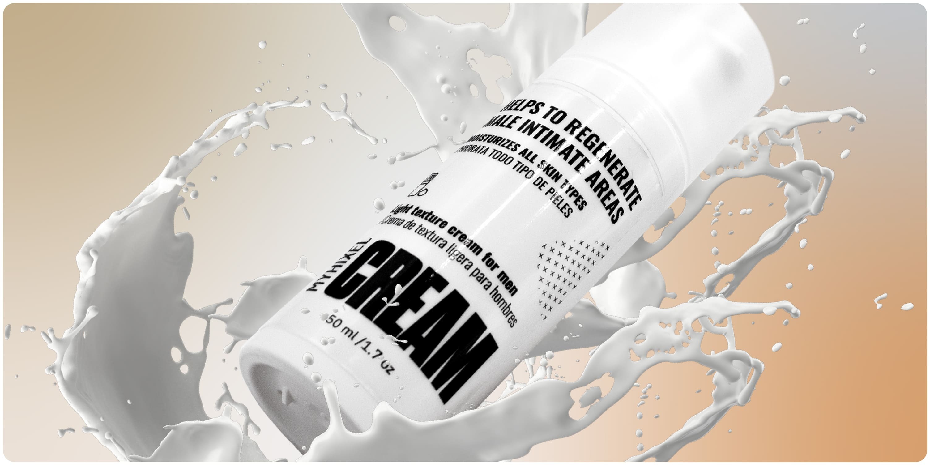 MYHIXEL - Crema Intima Hombre | Hidratación y Cuidado Diario Zona Íntima Masculina | Con Aloe Vera, Ácido Hialurónico y Secreción de Caracol | Crema Hidratante Antipicor y Antisequedad I 50 ml - 1