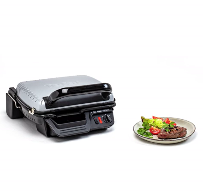 Tefal GC305012 Grill Barbacoa, 3 modos de cocción con termostato regulable, Bandejas extraíbles y desmontables para limpieza fácil, Función sandwichera, Grill o barbacoa, 2000 W - 1