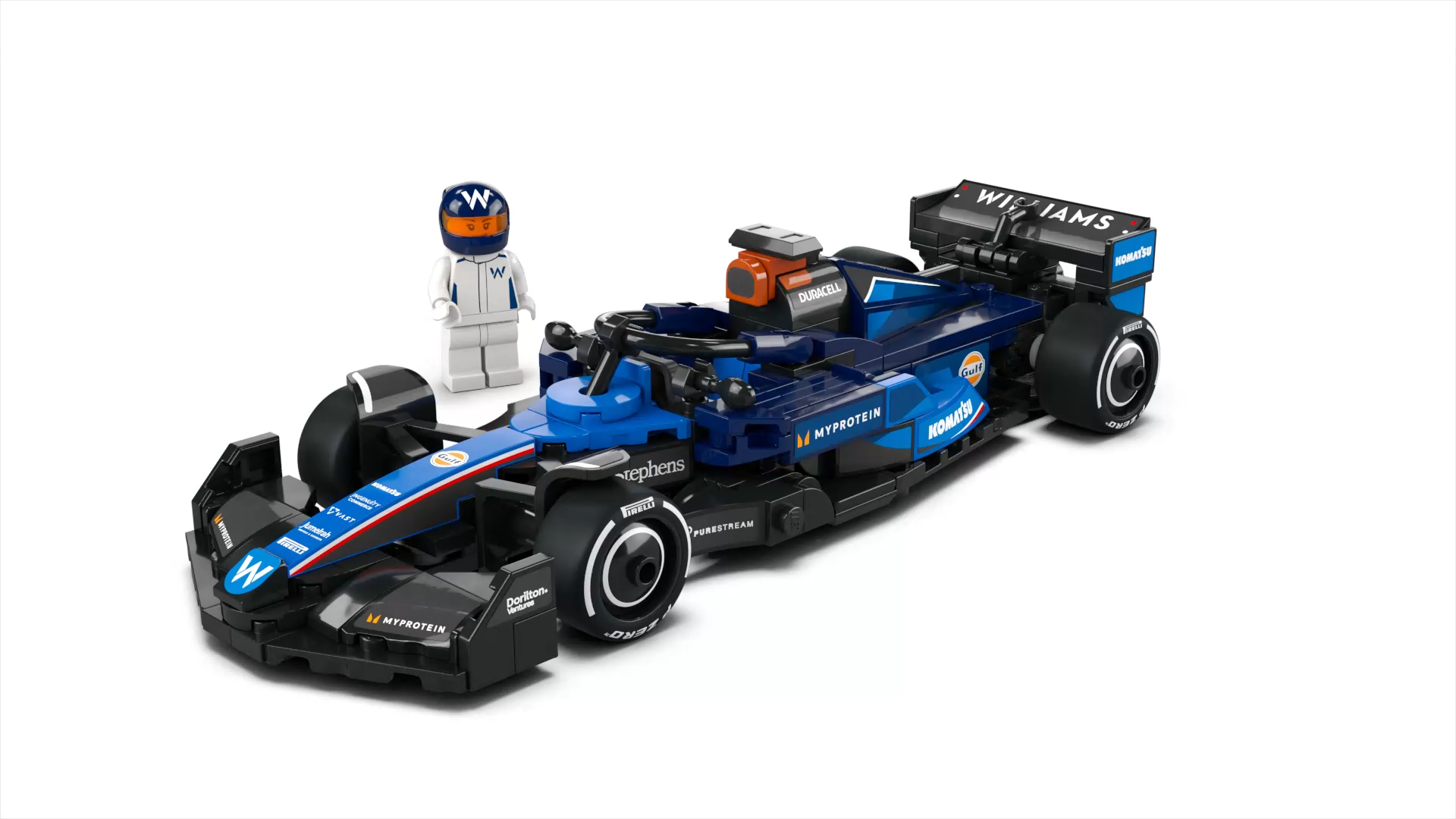 LEGO 77249 Speed Champions Coche de Carreras Williams Racing FW46 F1, Vehículo de Fórmula 1 de Juguete y 1 Minifigura de Piloto para Coleccionar, Regalo para Niños y Niñas de 10 Años o Más - 1