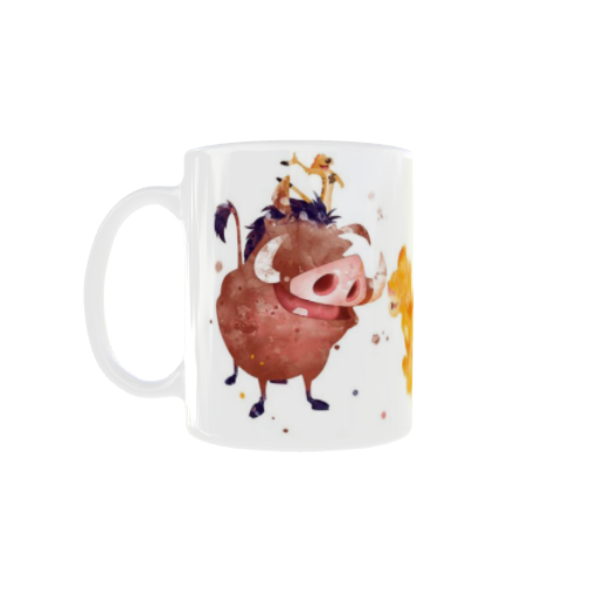 Taza Cerámica Original Timón y Pumba Hakuna Matata 350 Ml Stamina Ideal Desayuno Ideal Regalo - 1