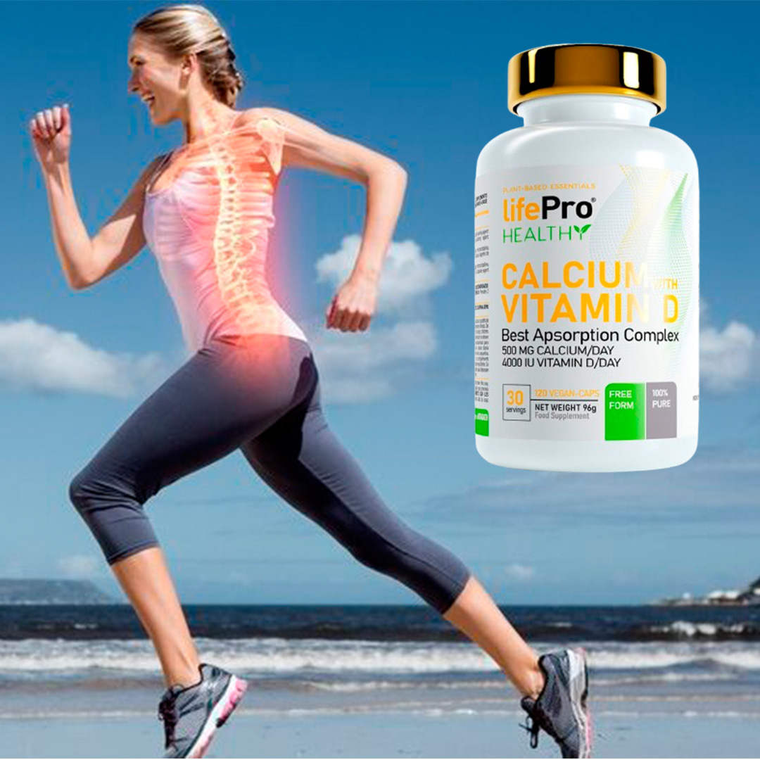 LIFE PRO HEALTHY CALCIUM + VITAMIN D 120 VEGANCAPS - 1