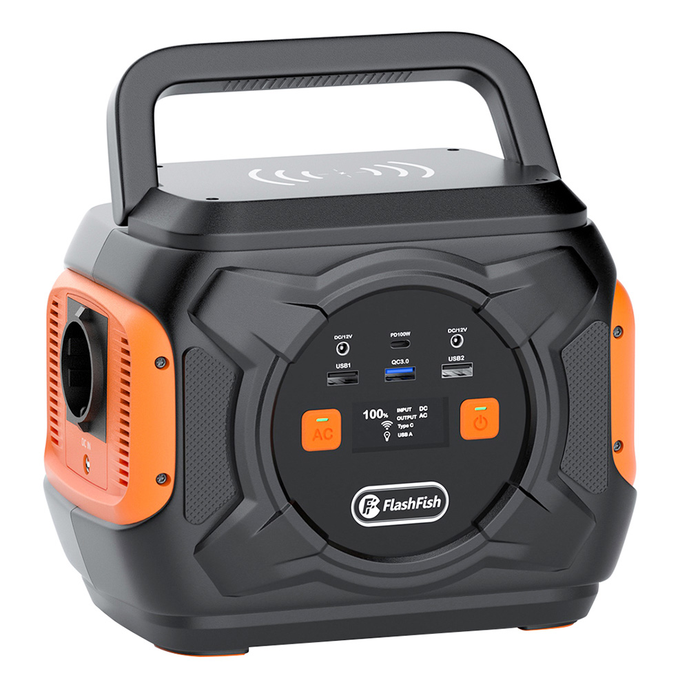 Flashfish A301 Generador de energía portátil 320W 292Wh 80000mAh Estación de Energía Portátil Generador Solar Batería de Reserva Fuente de alimentación para Outdoor Viajes al Aire Libre Camping, Viajes Hogar - 1