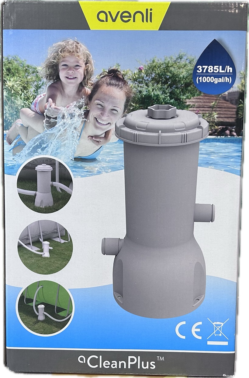 YUMO HOUSE-Depuradora para piscina,3785 L/H con filtro (106 x 203 mm) incluido / Depuradora per a piscina,3785 L/H amb filtre inclòs - 1