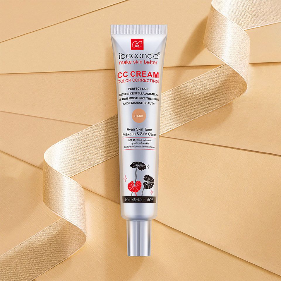 Korea Colour Changing CC Cream - 2 en 1 Cuidado de la Piel y Maquillaje, 45ml Base Hidratante con Multi-ingredientes de Centella Asiática - 1