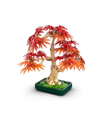 LEGO Botanical Bonsái de Arce Rojo Japonés  10348 - Planta Artificial con Hojas Rojas y Naranjas en Maceta - Maqueta para Construir para Adultos - Regalo de Decoración del Hogar para Mujeres y Hombres - 1
