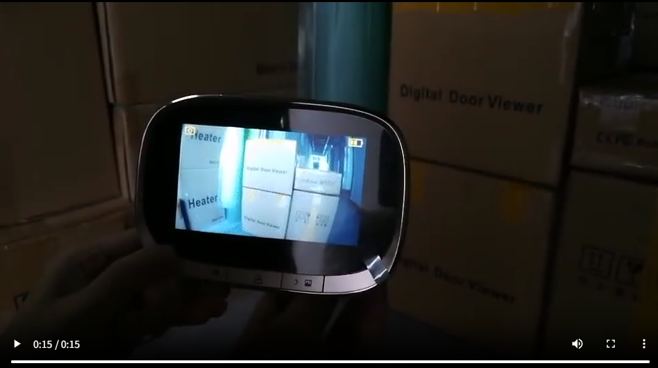 2025Timbre electrónico con espejo de puerta, cámara de visión nocturna por infrarrojos, cámara de fotos, grabación de vídeo, cámara de puerta digital, timbre inteligente - 1