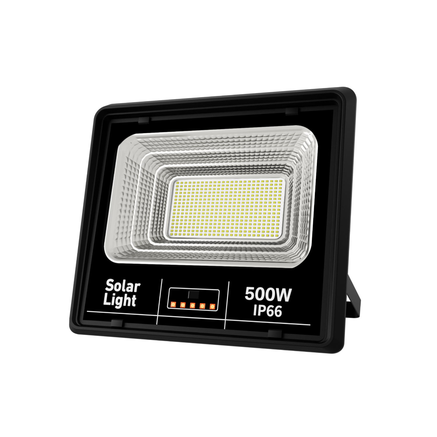 Reflector Solar LED IP66, Panel Policristalino, Batería LiFePO4, Control Remoto, Exterior - 50–500W, - Jortan Tech - 1