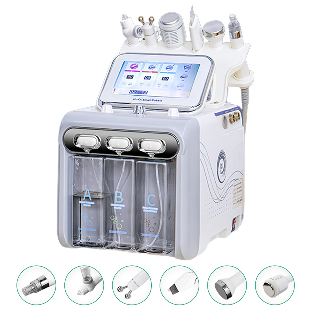 6 en 1 Dermoabrasión Peel Spa Máquina Facial Rejuvenecimiento de la Piel Hydro Dermoabrasión Aqua Limpieza Profunda Dispositivo de Cuidado de la Piel - 1
