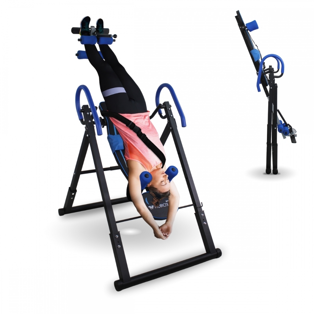 Tabla inversión Mobiclinic Plegable Ajustable 131-190cm Máx 120kg Inclinación 180º Máx seguridad Acero Flexicare - 1
