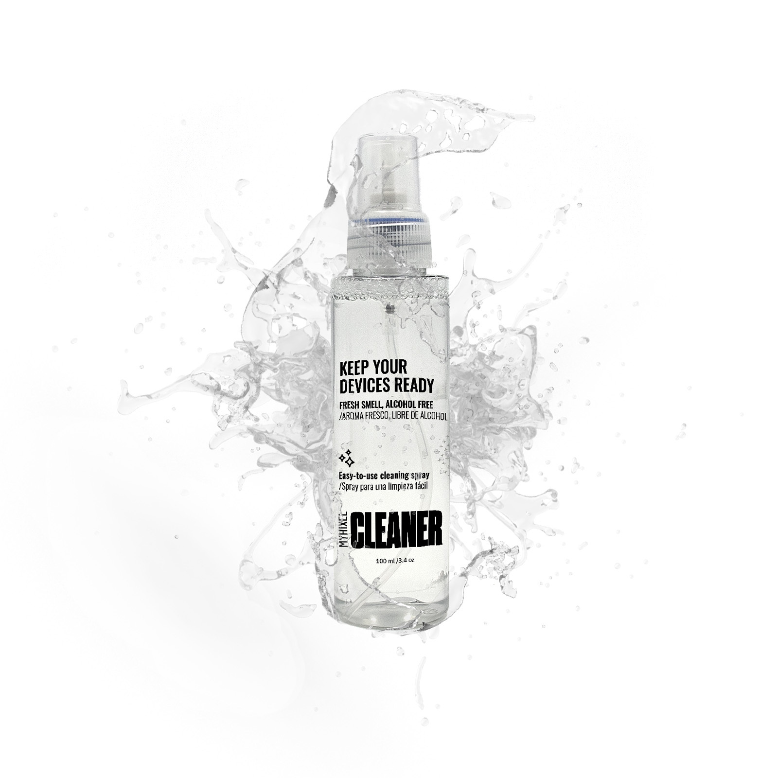 MYHIXEL, Limpiador Para Dispositivos Íntimos, Spray Desinfectante, Sin Sulfatos, 100 ml, No Daña el Dispositivo, Higieniza tus Juguetes Sexuales y Productos de Uso Íntimo, Fabricado en España - 1