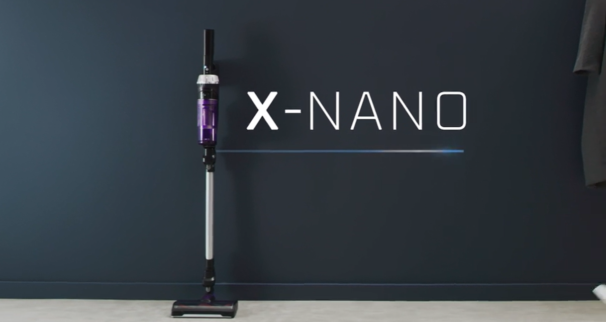 Rowenta XNano RH1128 - Aspiradora escoba sin cable, con 3 funciones en 1, autonomía de 40 minutos, muy ligero, fácil acceso del suelo hasta el techo, lila y gris - 1