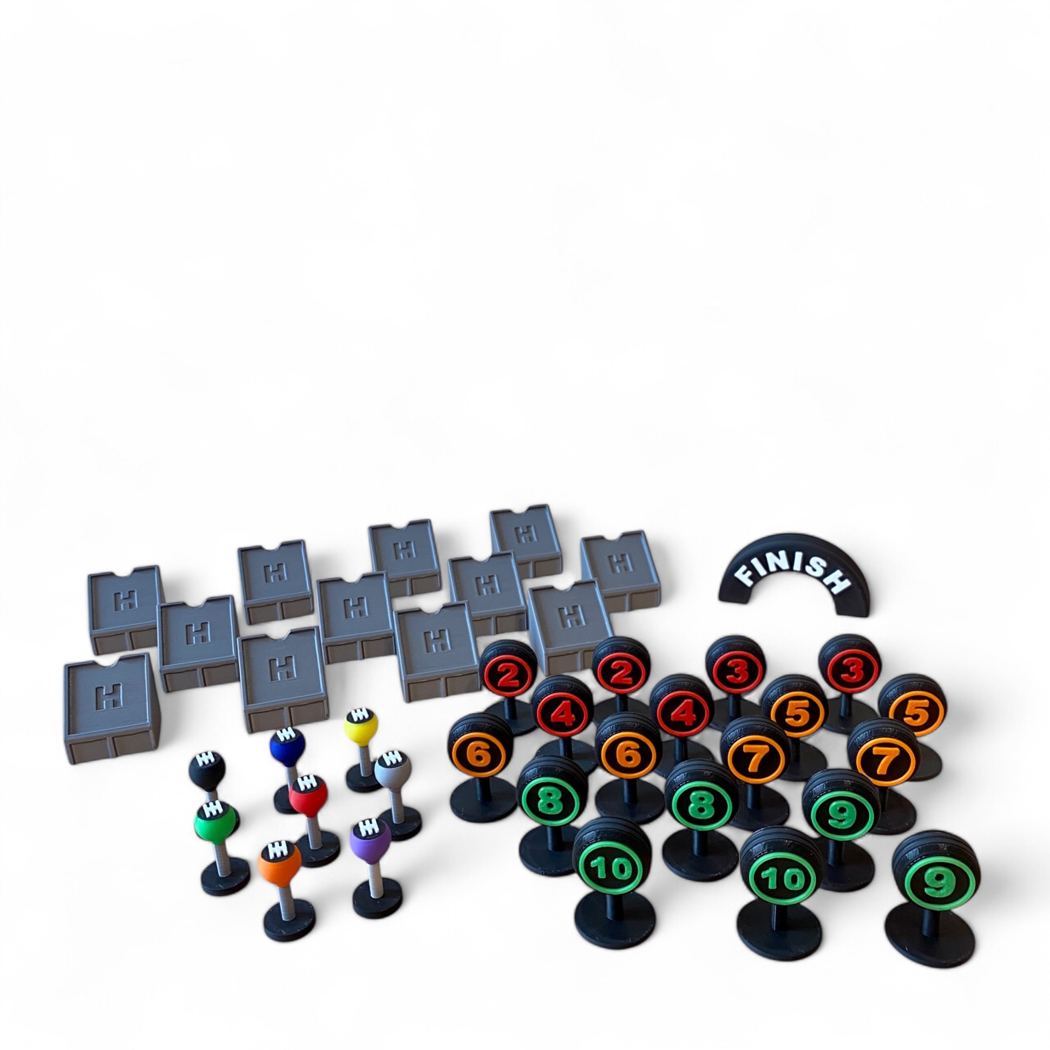 Heat Pedal to the Metal Juego de Mesa - Pack de Mejora Deluxe [x40 piezas] - Expansion Heat Heavy Rain y Tunnel Vision - No oficial. - 1