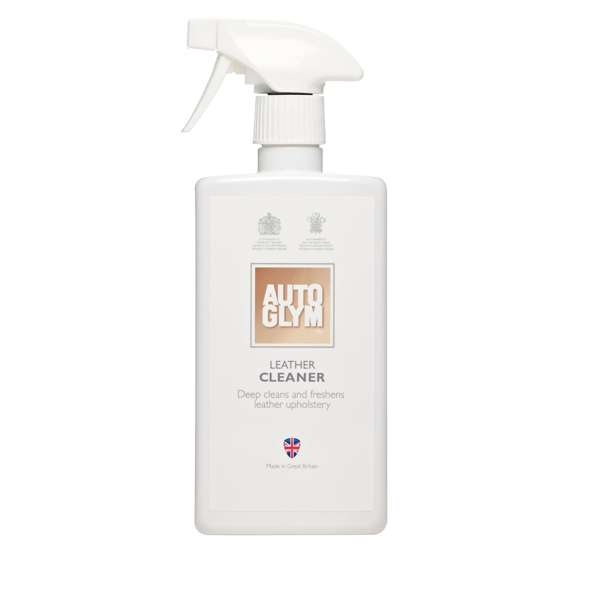 Autoglym Limpiador de piel y cuero 500ml - Spray para limpieza y cuidado coche - Elimina Suciedad y Manchas, Protege y Nutre Tapicería de Cuero - Fórmula Profesional para Interior de Vehículos - 1