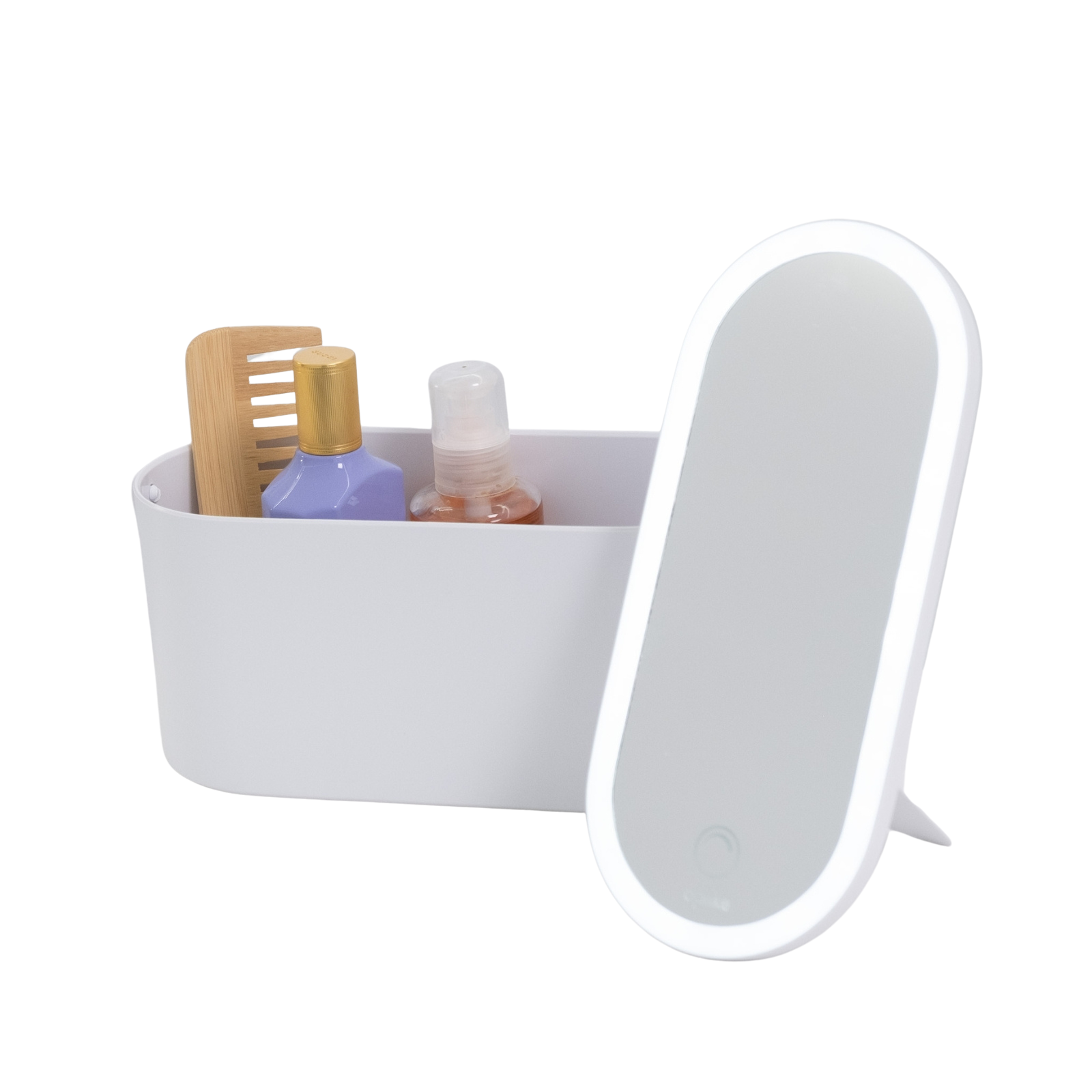 Aplike - Estuche de Maquillaje con Espejo LED Beverly, Organizador de Maquillaje con Espejo Luz Regulable para Tocador, Control Táctil, Neceser de Maquillaje Ideal para Viaje - 1
