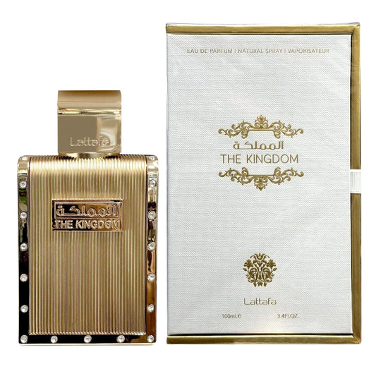 Lattafa The Kingdom Man Eau de Parfum Hombre 100 ml – Fragancia Amaderada, Larga Duración, Ideal para Regalo - 1