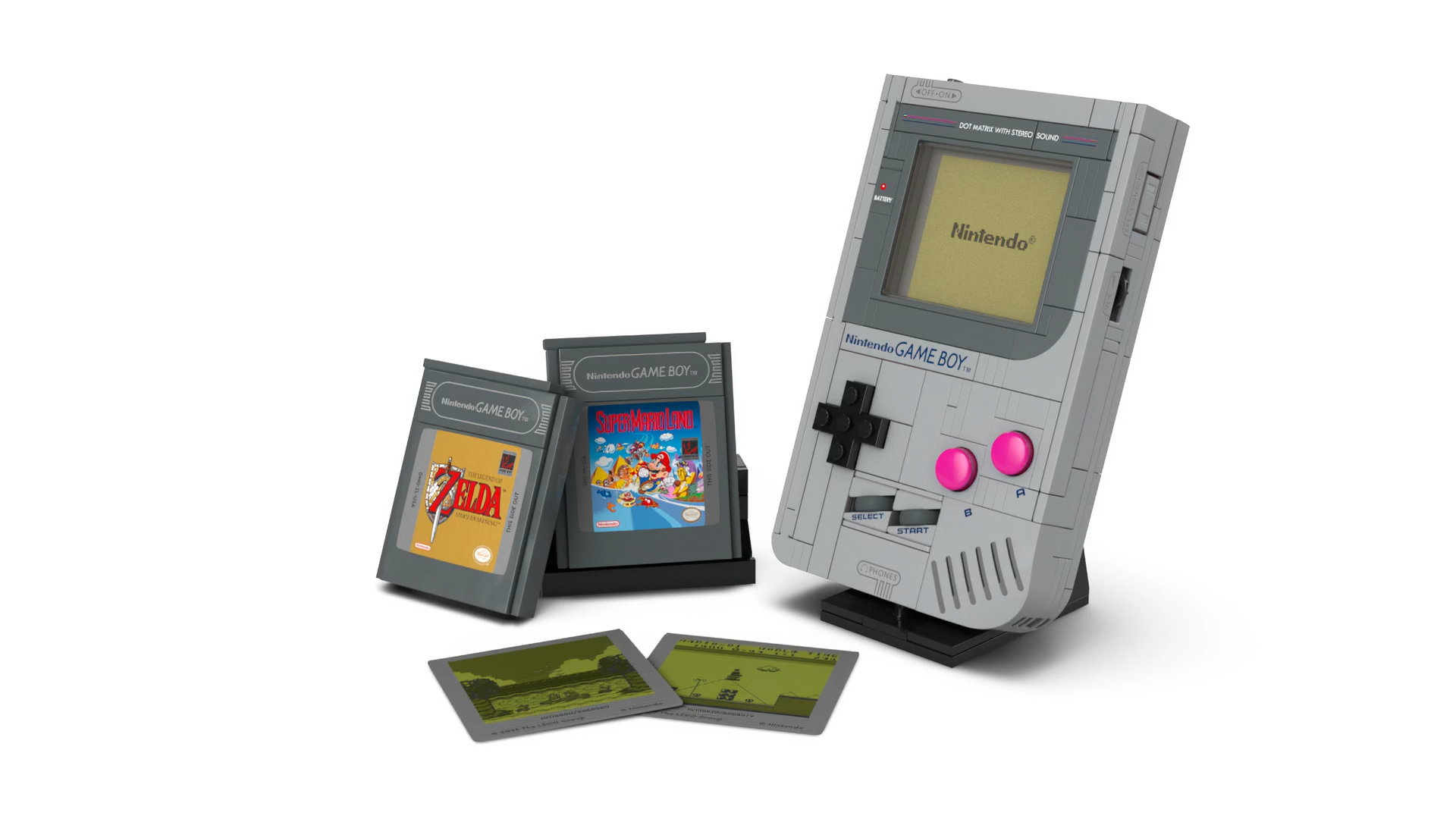 LEGO 72046 Super Mario: Game Boy para Construir con 2 Cartuchos de Zelda y Super Mario Land, Maqueta de Exposición Ideal para Fans Retro y Nostálgicos del Videojuego - 1