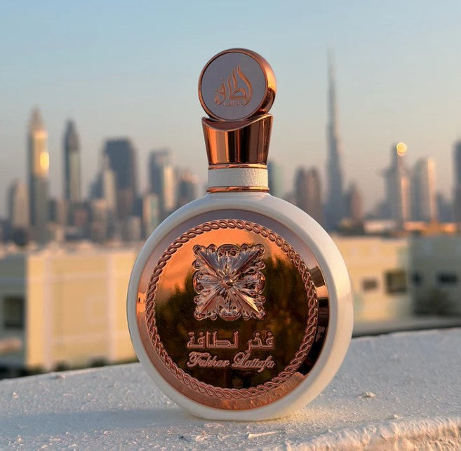 Lattafa Fakhar Rose Eau de Parfum 100 ml – Floral y Afrutado, Larga Duración, Elegante y Femenino, Ideal para Regalo - 1