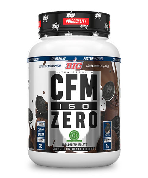 BIG CFM ISO ZERO 1 KG COOKIES CHOCOLATE - AISLADO DE PROTEÍNA DE SUERO - 1