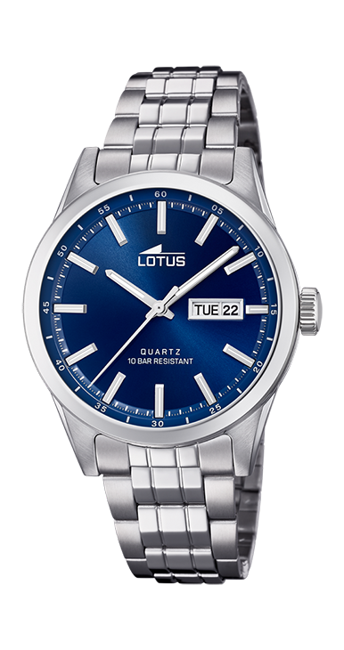 RELOJ LOTUS 18670/3 CLASSICS STEEL PARA HOMBRE ESFERA AZUL - 1