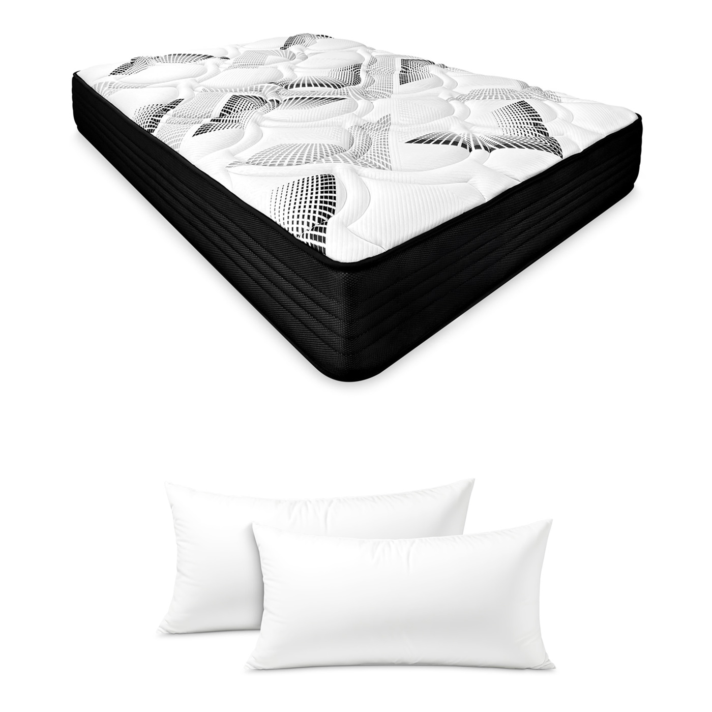 Colchón viscoelástico con muelles ensacados Somnia Descanso Eco Box - Altura 21cm (+-2 cm) - Alta calidad - Firmeza Media Alta - Fabricado en España -  [Envío inlcuido] [Obsequio Almohada] - 1