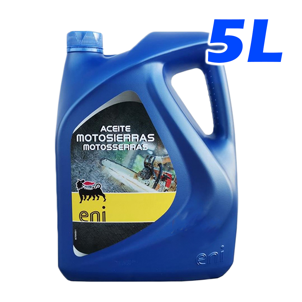 Aceite para cadenas de motosierra Eni - Agip 5L. Lubricante de engrase para cadenas | Garrafa de 5 litros - 1