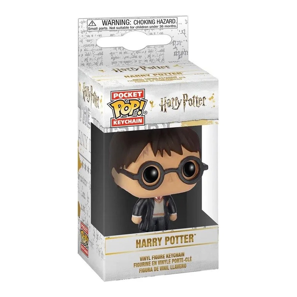 FUNKO POCKET POP! LLAVERO: HARRY POTTER, 7616, TIENDA CON LICENCIA OFICIAL, FIGURA, JUGUETE, CABEZÓN, VINILO, MUÑECO, MAGO, PELÍCULA, HOGWARTS - 1