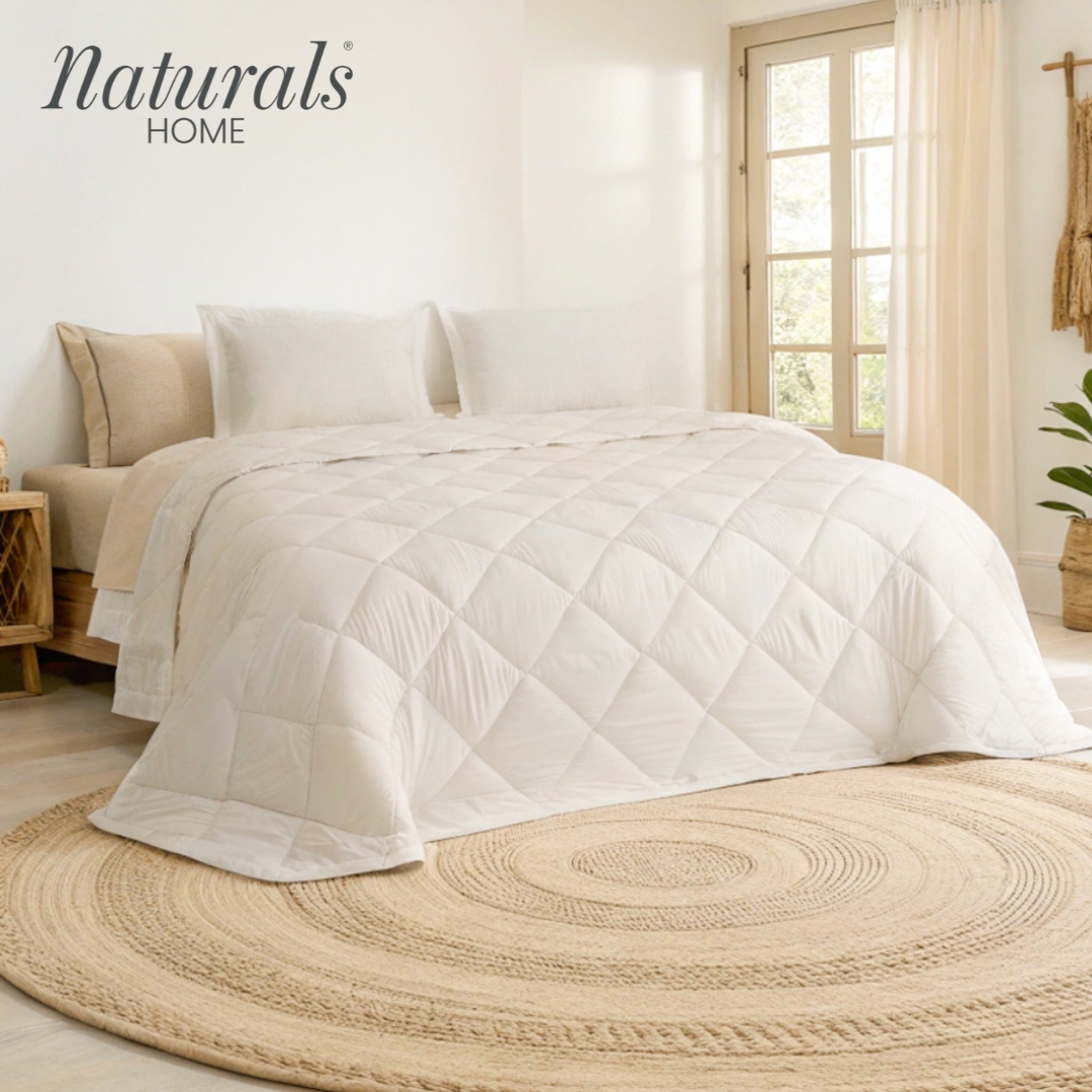 NATURALS - Relleno Nórdico Microfibra - Cuatro Gramajes Disponibles 120/300/400/250+120 Gramos con Tacto Pluma - Acolchado Gran Confort, Antialérgico, Transpirable y Extrasuave - Cama 90/105/135/150/180 - BLANCO - 1