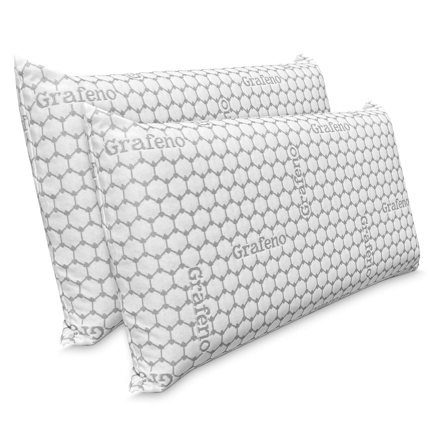 Pack 2 Almohadas Visco Carbono - Viscoelástica - Antiestrés - Alta calidad - Somnia Descanso - 1