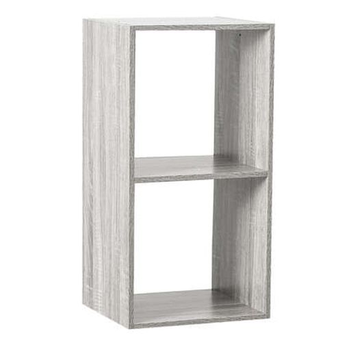 ESTANTERÍA GRIS CON 2 COMPARTIMENTOS MIX MARCA JJA - 1