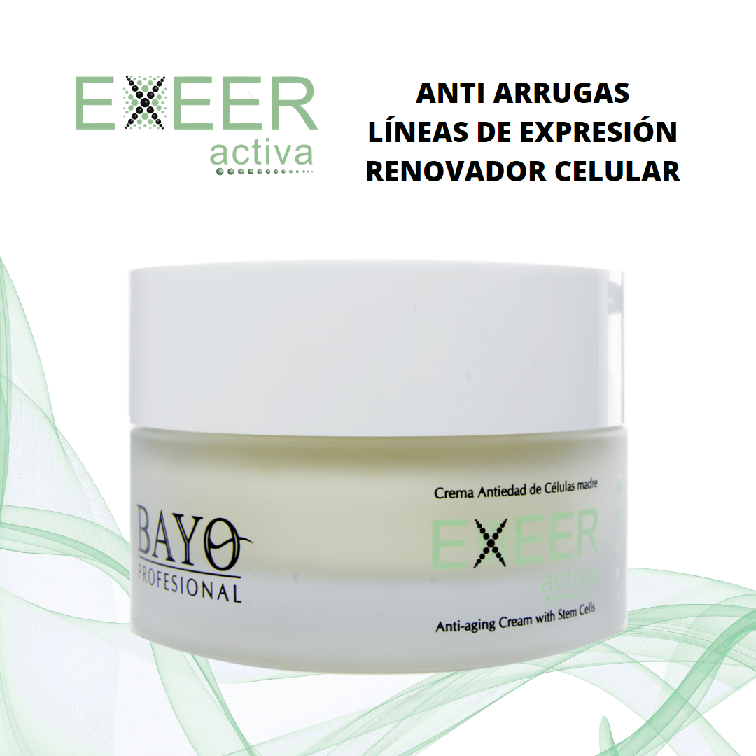 BAYO PROFESIONAL Crema Antiedad de Células Madre con Protección UVA/UVB y Piel Sedosa - 1