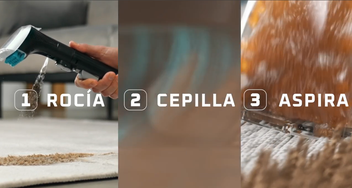Rowenta Clean It, Aspirador de tapicerías, Limpieza Rápida y Fácil, Apto para Suciedad de Mascotas, Alfombras, Interior del Coche, 750w, 6acc, IN5020F0 - 1