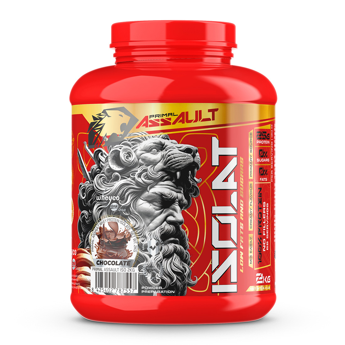 ISOLAT de PRIMAL ASSAULT es el aislado de proteina de suero más avanzado del mercado para garantizar el máximo desarrollo de masa muscular sin grasa ni azúcares: la más alta calidad. Sin trucos ni ingredientes ocultos - 1