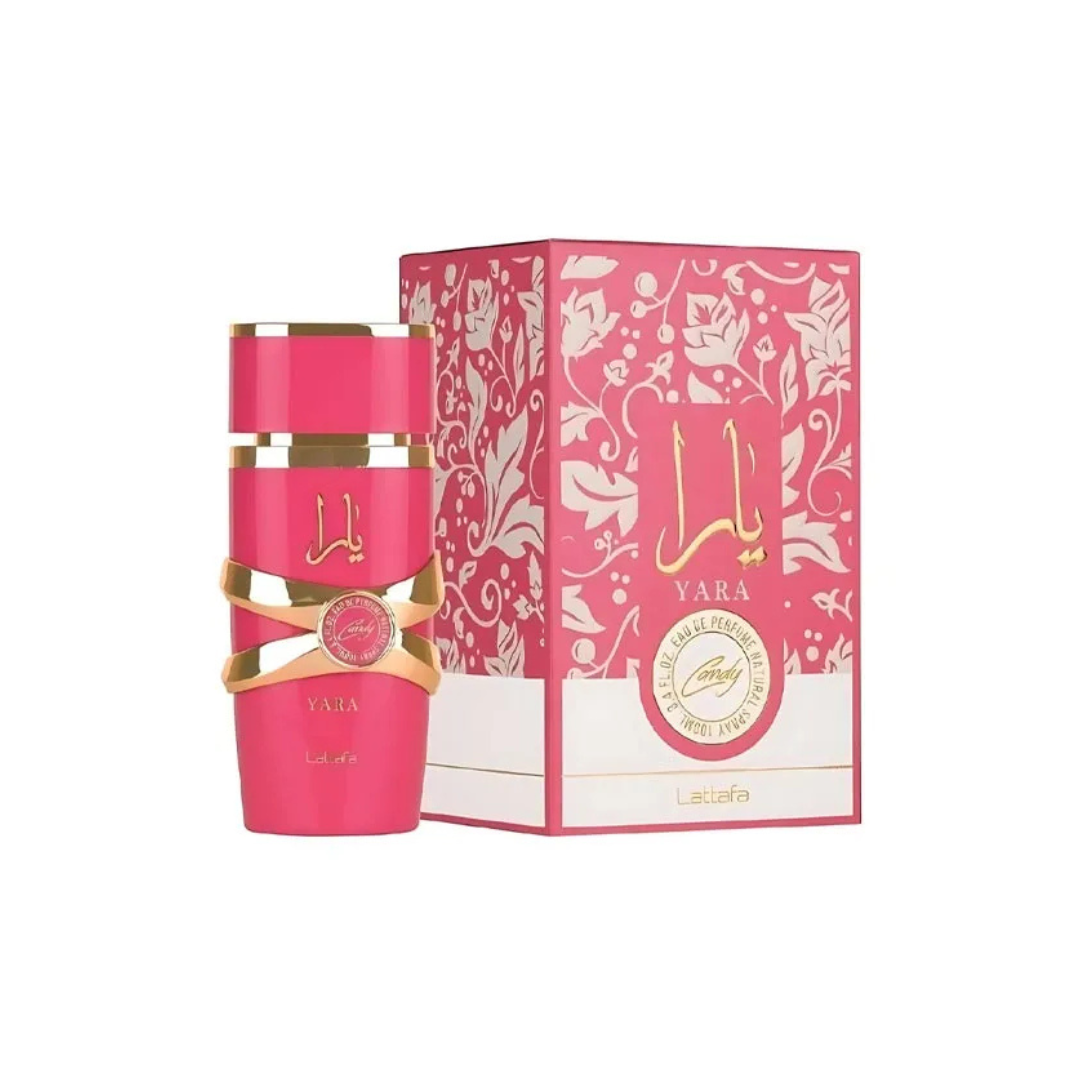 Lattafa Yara Candy Perfume Mujer 100 ml – Dulce y Afrutado, Larga Duración, 100% Original, Ideal para Regalo y Uso Diario - 1