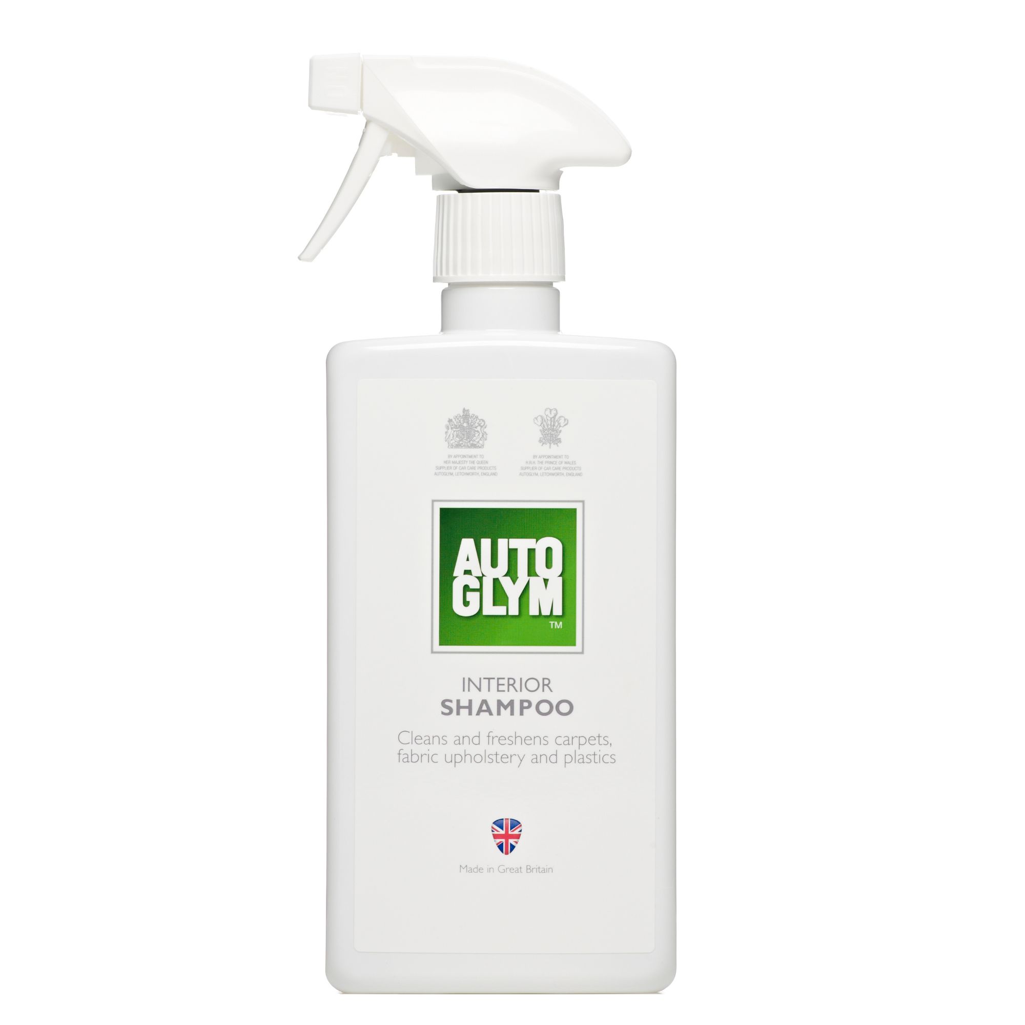 Autoglym limpia tapicerías coche 500ml - Autoglym Champú para Interiores – Eliminador de Manchas, Suciedad y Mugre de Telas y Plásticos - Quitamanchas tejidos - Spray para el cuidado y limpieza de coche - 1
