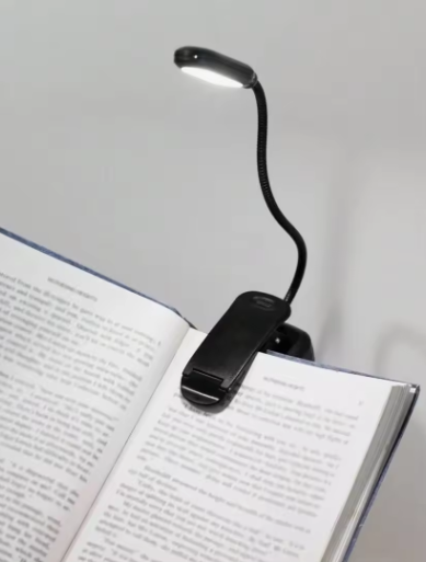 1pc Lámpara de lectura portátil LED, lámpara de mesa con brazo ajustable y control de botón de pulsación,Una alternativa a la linterna. Preparación para cortes de luz. Luz muy potente. - 1