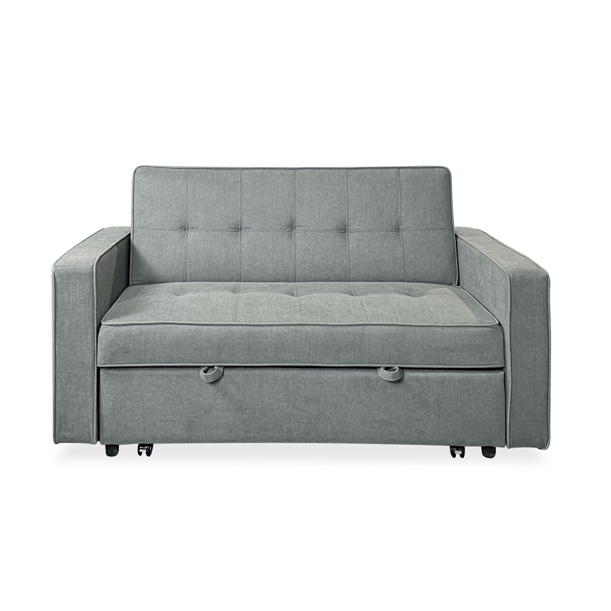 Sofá Cama Izan - Color Gris - 2 Plazas - Sofá tapizado - Fabricado en España - Somnia Descanso - 1