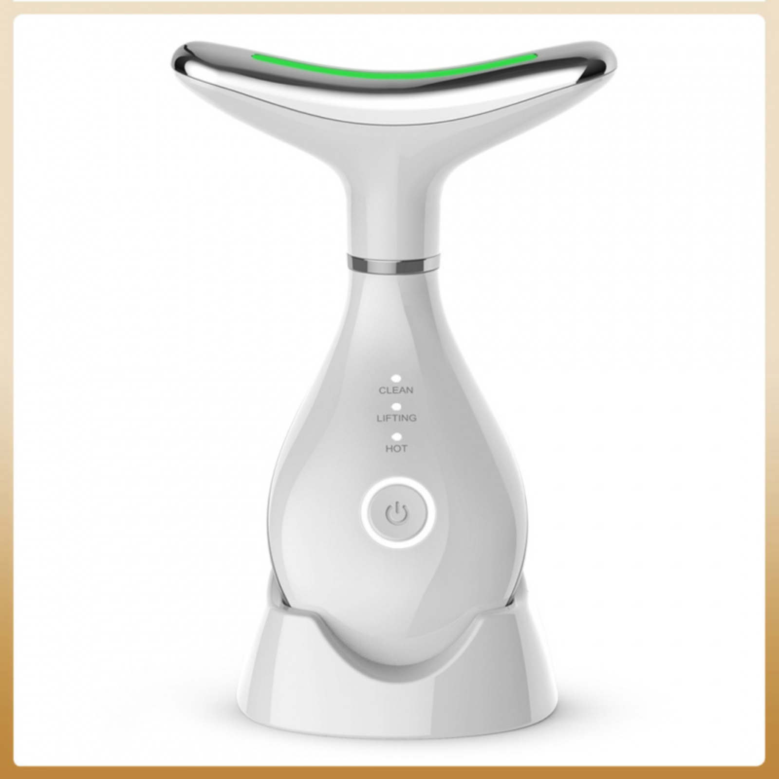 Dispositivo: Microcorrientes + Calor 42 °C para Lifting V-Shape y Anti-Arrugas | 5 Modos (Incluye LED Rojo) + Carga USB-C, batería 120 Min | Incluye Gel + 2 Cabezales FREE | Oferta Exclusive Miravia - 1
