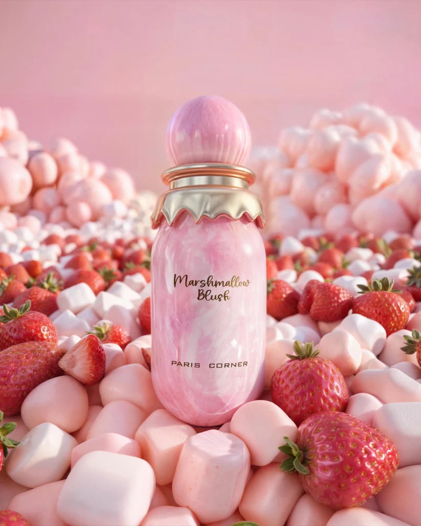 Paris Corner Marshmallow Blush EDP 100 ml | Un exclusivo perfume de fresa de malvavisco gourmand | Fragancia de aroma dulce de larga duración para uso diario - 1