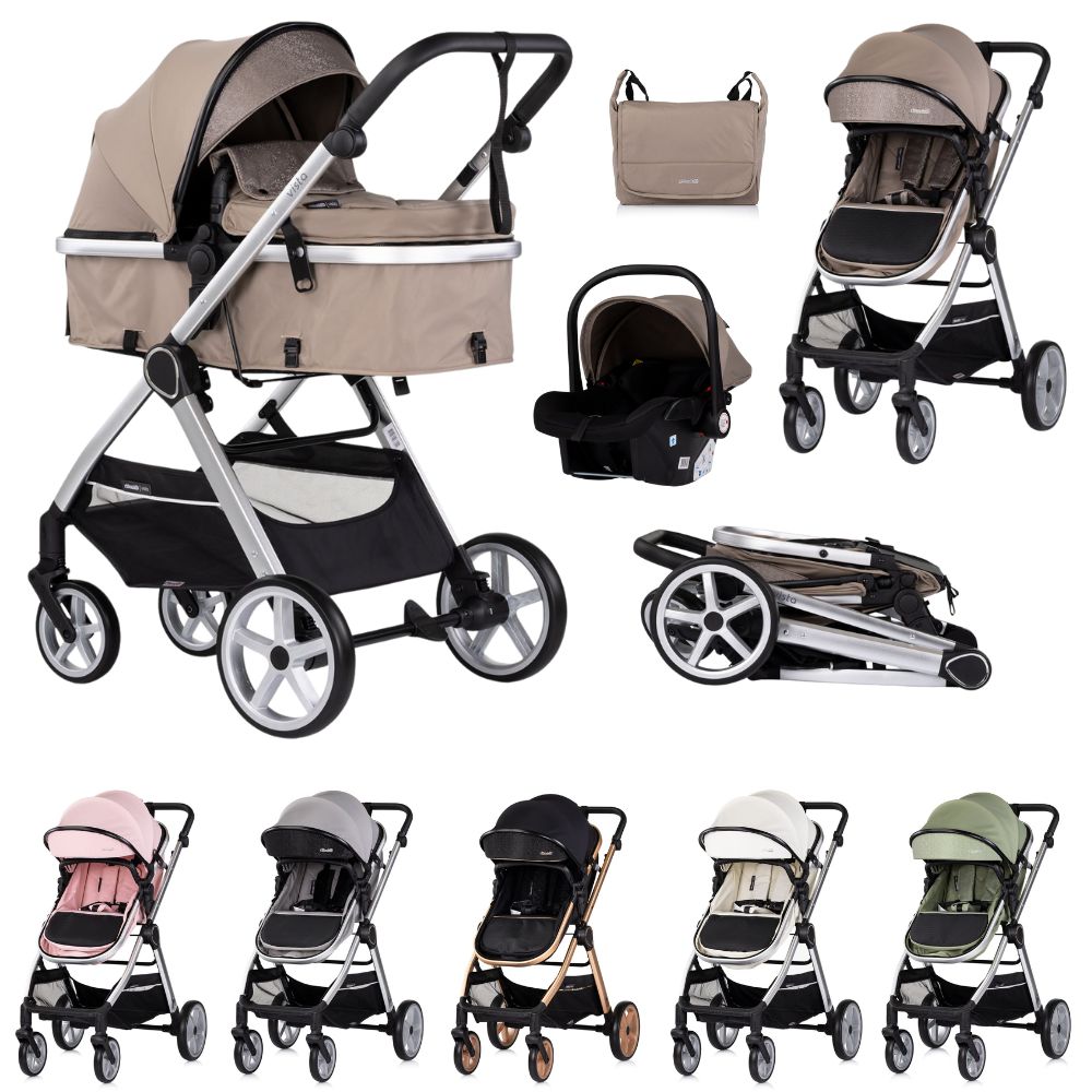 CHIPOLINO Carrito de bebé trío convertible VISTA de Chipolino hasta 22 kg - 1