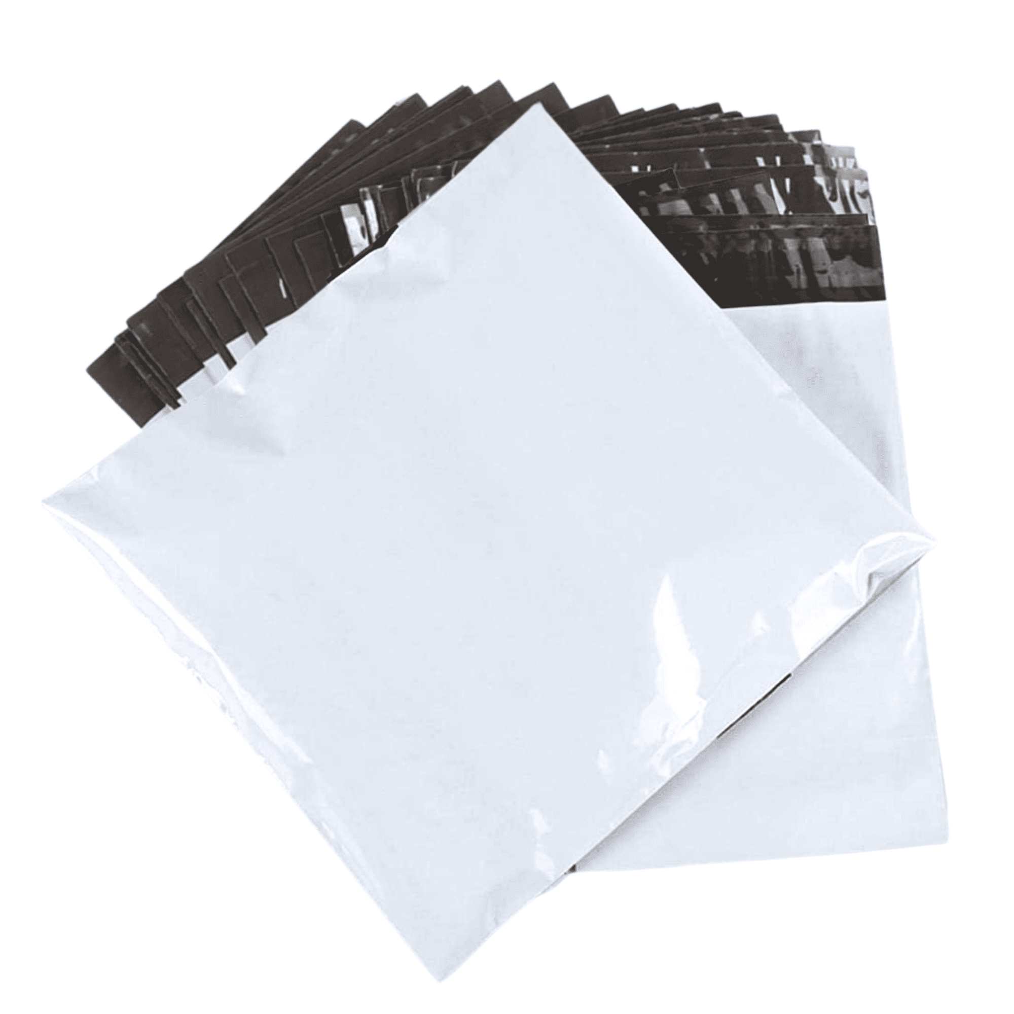 100 Bolsas para Envíos.  Sobres Plásticos Blancos Opacos Autoadhesivos. Sobres de embalaje Impermeables y Resistentes,  Embalaje para Ropa, Libros, Zapatos y Paquetes de Correo - 1
