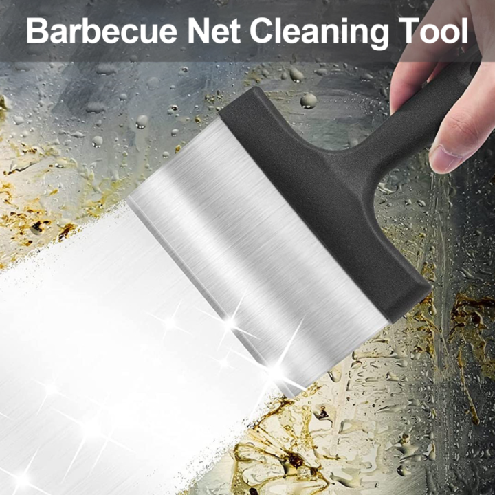 Heavy Duty Grill Scraper Stainless Steel Griddle Scraper with