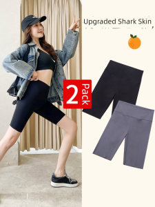 กางเกงโยคะข้อสั้นทรงเข้ารูปแบบลำลองสำหรับผู้หญิง ด้านนอก สไตล์ว่ายน้ำ 5 ชิ้น เหมาะกับฤดูใบไม้ผลิและฤดูร้อน กางเกงขาสั้น ขนาดใหญ่