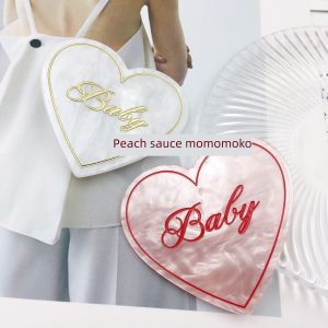 Girls Japanese San Same Sweetheart Acetate Side Clip