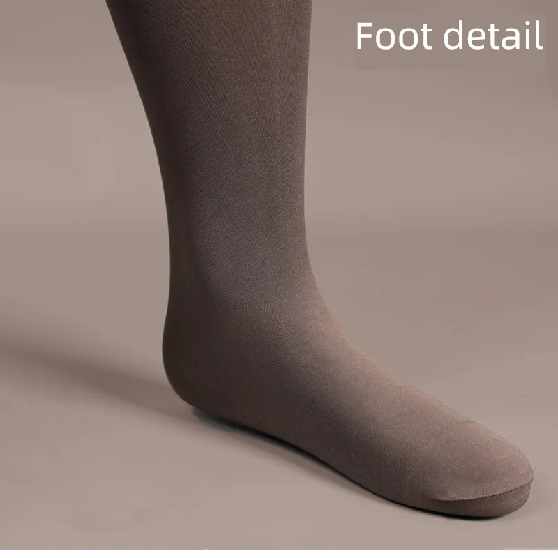 Autumn and Winter Warm Stockings 80D Thick Pantyhose Velvet Tight Sexy  Bottoming Ankle-Wrapped Long Socks Men