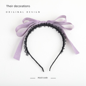 Lolita Original Design Clow Beige Purple Headband