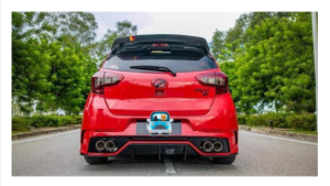 MG3 Rear bumper + 4 Pcs Exhaust - Perodua Myvi Gen 3 ( 2018 - 2020 )