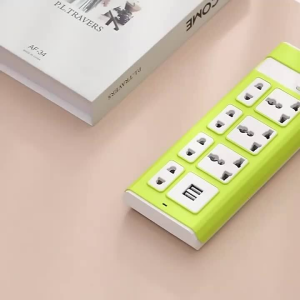Ổ Cắm Điện 7 Lỗ + 2 Cổng USB Chịu Tải 2300W Vỏ Nhựa Chống Cháy Cách Điện An Toàn Cho Văn Phòng Gia Đình