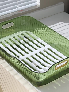 Kệ úp bát đĩa thoát nước đa năng cao cấp tránh ẩm mốc rổ rửa rau khay đựng hoa quả trang trí nhà bếp sang trọng